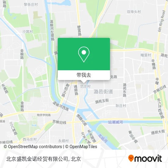 北京盛凯金诺经贸有限公司地图