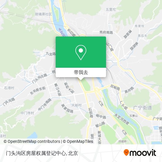 门头沟区房屋权属登记中心地图