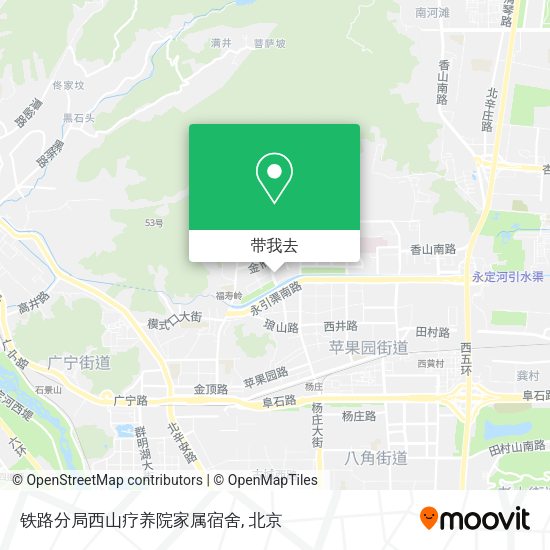 铁路分局西山疗养院家属宿舍地图