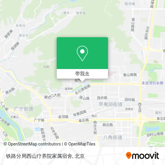 铁路分局西山疗养院家属宿舍地图