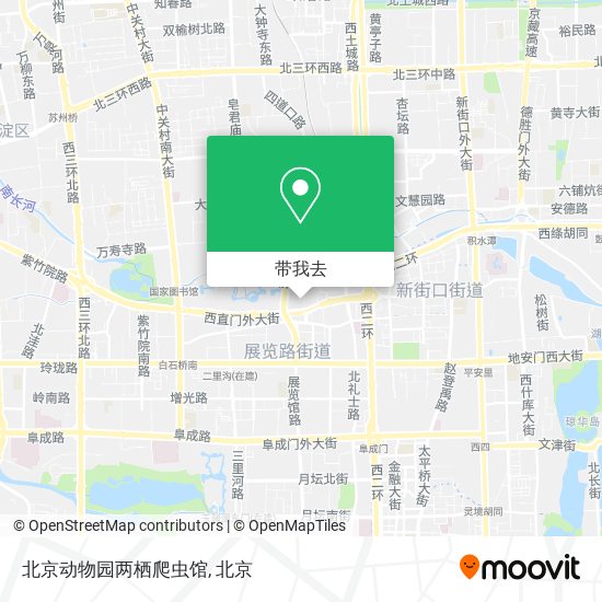 北京动物园两栖爬虫馆地图