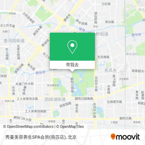 秀蔓美容养生SPA会所(燕莎店)地图