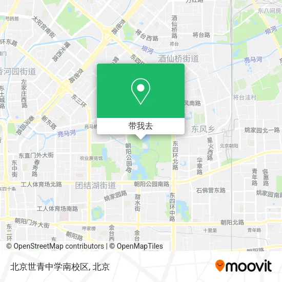 北京世青中学南校区地图