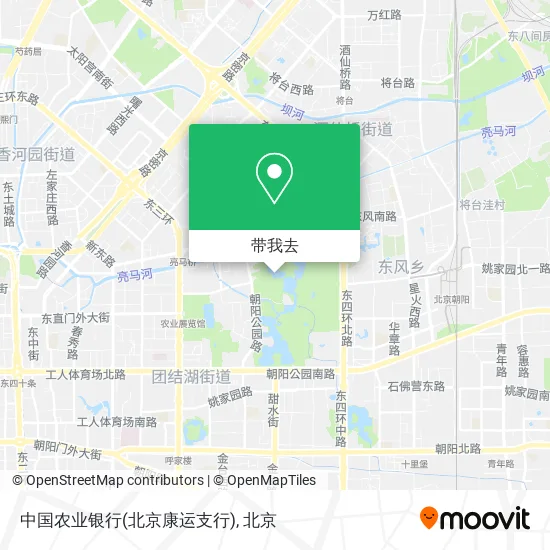 中国农业银行(北京康运支行)地图