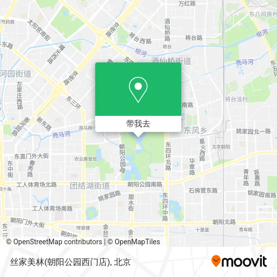 丝家美林(朝阳公园西门店)地图