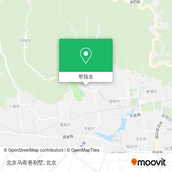 北京乌有巷别墅地图