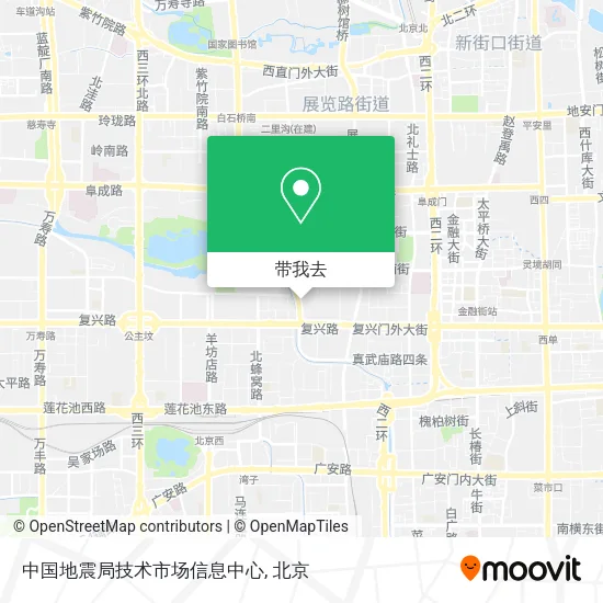 中国地震局技术市场信息中心地图