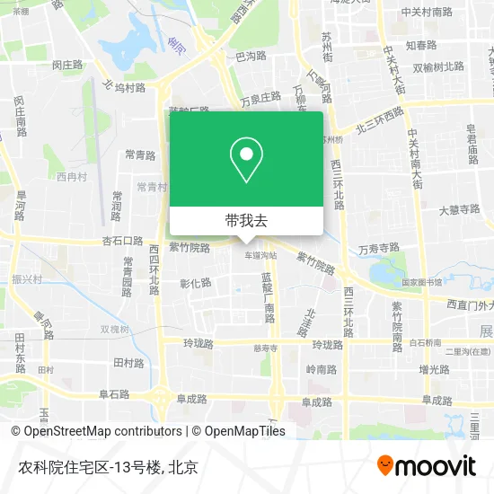 农科院住宅区-13号楼地图