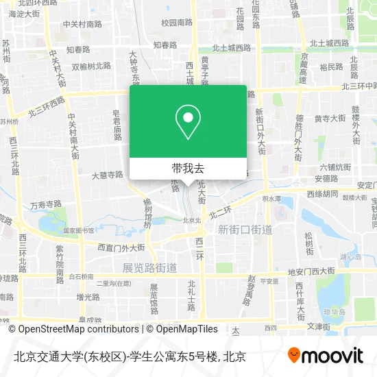 北京交通大学(东校区)-学生公寓东5号楼地图