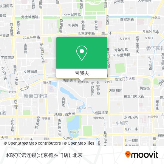和家宾馆连锁(北京德胜门店)地图