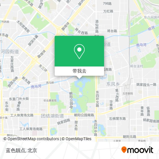 蓝色靓点地图