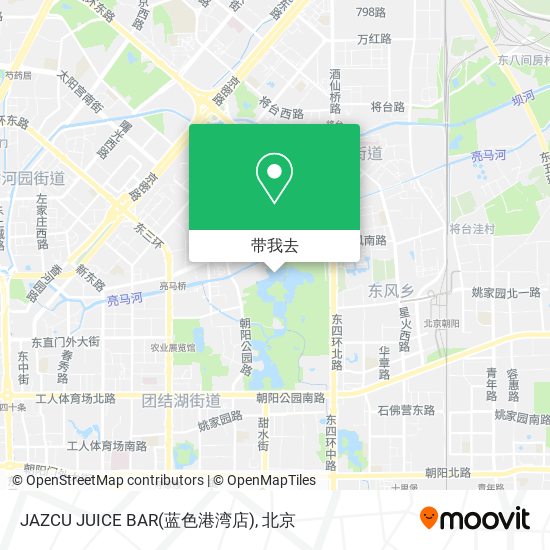 JAZCU JUICE BAR(蓝色港湾店)地图