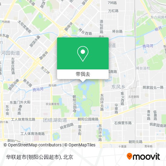 华联超市(朝阳公园超市)地图