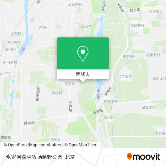 永定河森林牧场越野公园地图