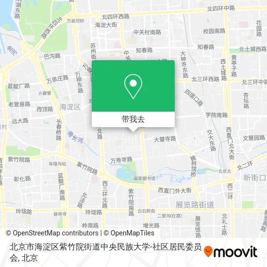 北京市海淀区紫竹院街道中央民族大学-社区居民委员会地图