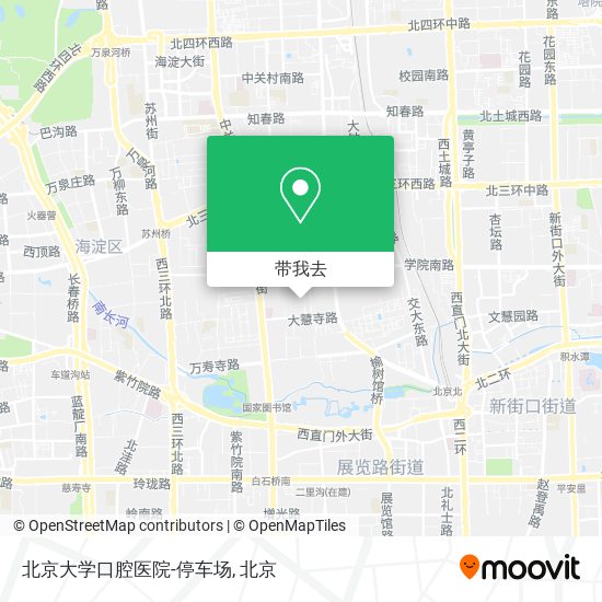北京大学口腔医院-停车场地图