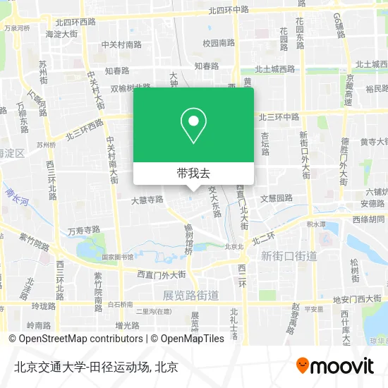 北京交通大学-田径运动场地图