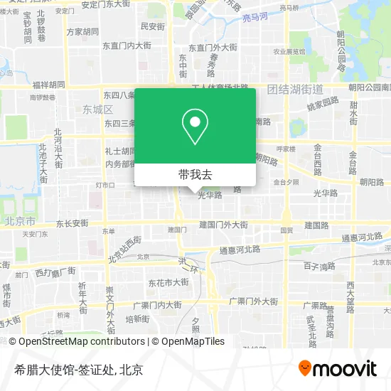 希腊大使馆-签证处地图