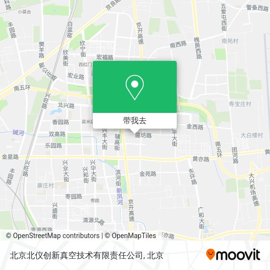 北京北仪创新真空技术有限责任公司地图