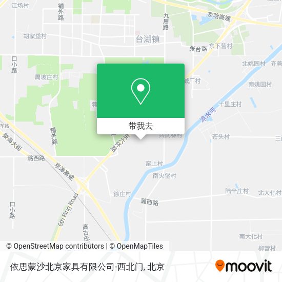 依思蒙沙北京家具有限公司-西北门地图