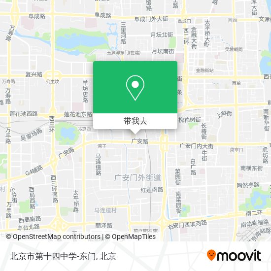 北京市第十四中学-东门地图