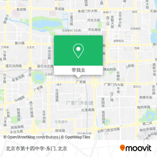 北京市第十四中学-东门地图