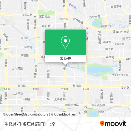 翠微路/朱各庄路(路口)地图
