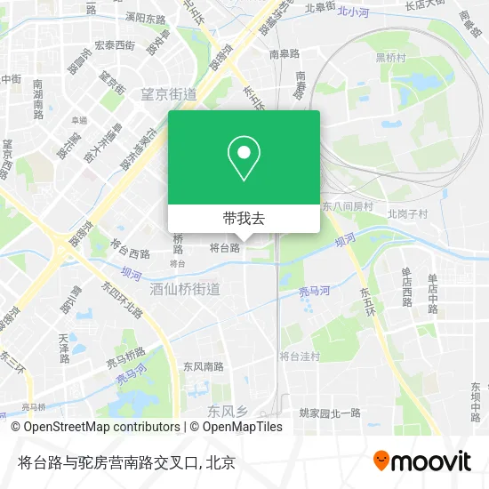 将台路与驼房营南路交叉口地图