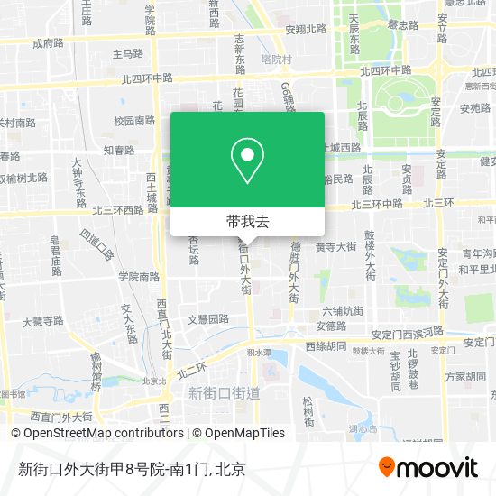 新街口外大街甲8号院-南1门地图