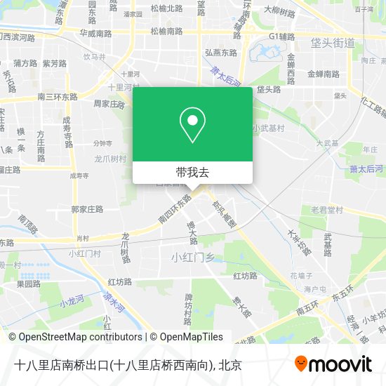 十八里店南桥出口(十八里店桥西南向)地图