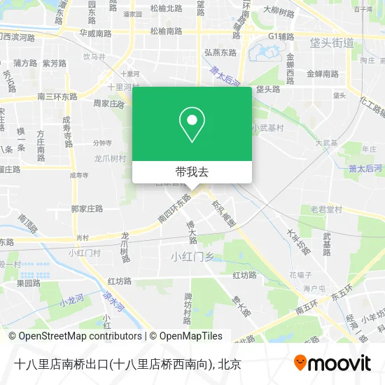 十八里店南桥出口(十八里店桥西南向)地图