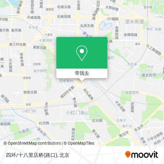 四环/十八里店桥(路口)地图