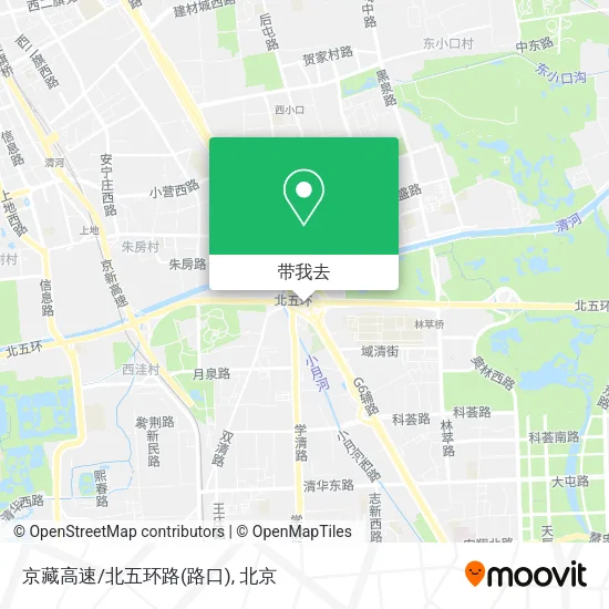 京藏高速/北五环路(路口)地图