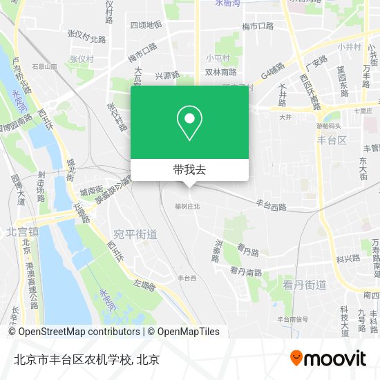 北京市丰台区农机学校地图