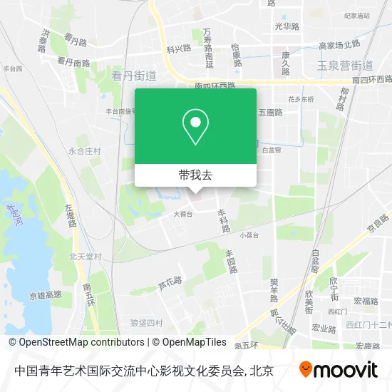 中国青年艺术国际交流中心影视文化委员会地图