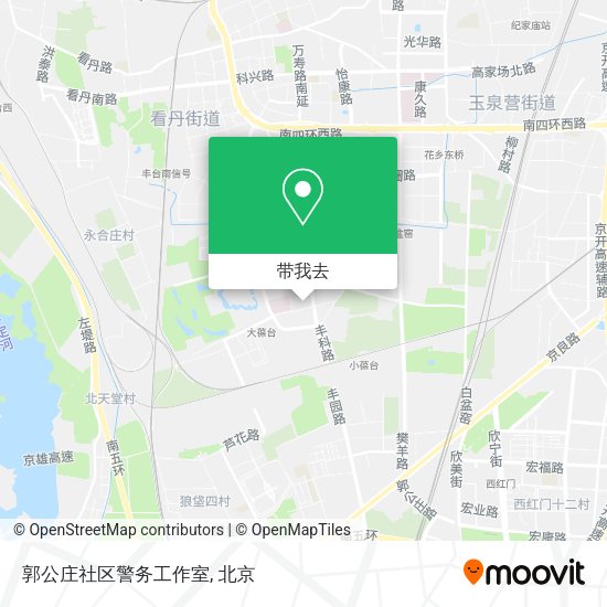 郭公庄社区警务工作室地图