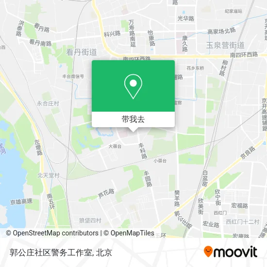 郭公庄社区警务工作室地图
