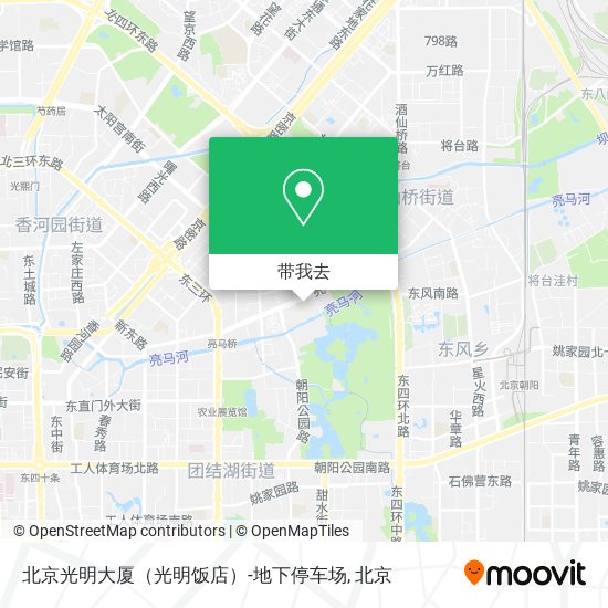 北京光明大厦（光明饭店）-地下停车场地图