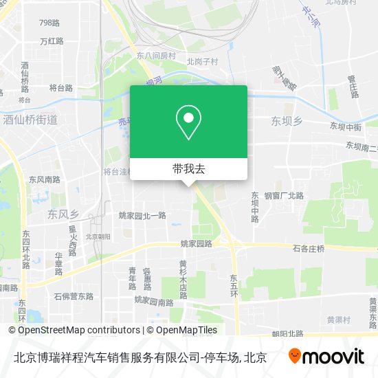北京博瑞祥程汽车销售服务有限公司-停车场地图
