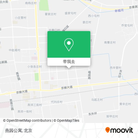 燕园公寓地图
