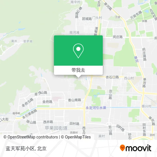 蓝天军苑小区地图