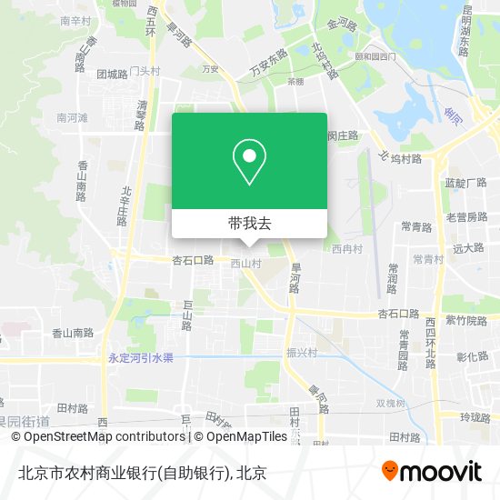 北京市农村商业银行(自助银行)地图