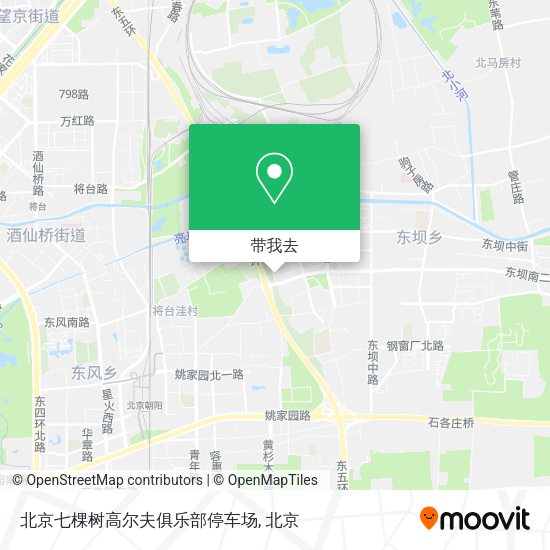 北京七棵树高尔夫俱乐部停车场地图