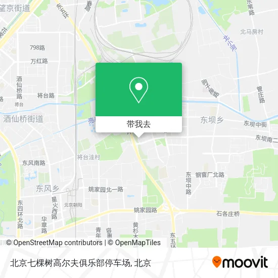 北京七棵树高尔夫俱乐部停车场地图