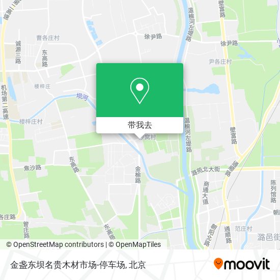 金盏东坝名贵木材市场-停车场地图