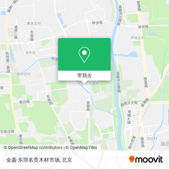 金盏·东坝名贵木材市场地图