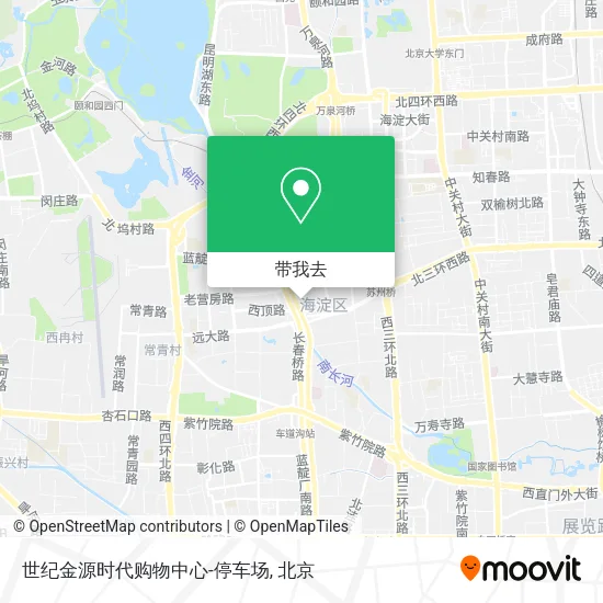 世纪金源时代购物中心-停车场地图