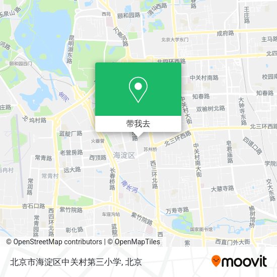 北京市海淀区中关村第三小学地图