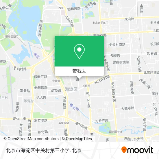 北京市海淀区中关村第三小学地图