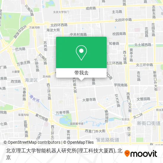 北京理工大学智能机器人研究所(理工科技大厦西)地图